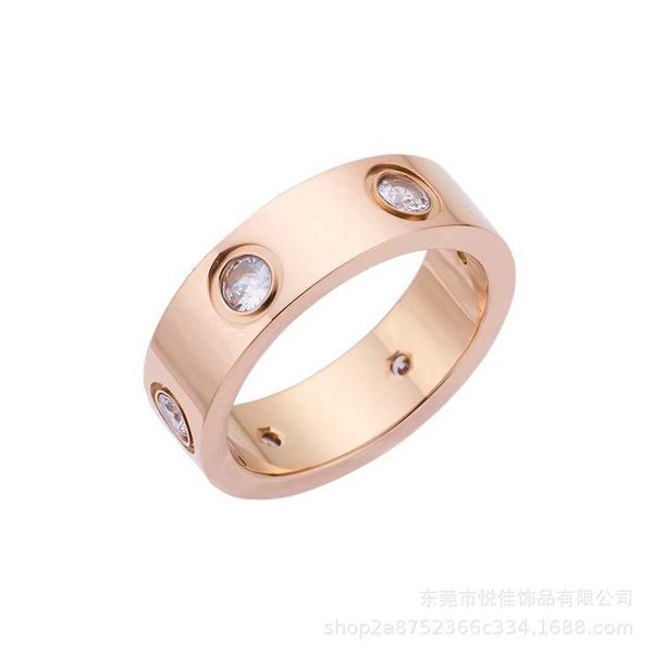 liod wholesale titanium steel all-nail ring ins card fashion rose gold stainless six-diamond couple, Silver
liod wholesale titanium steel all-nail ring ins card fashion rose gold stainless six-diamond couple, Silver