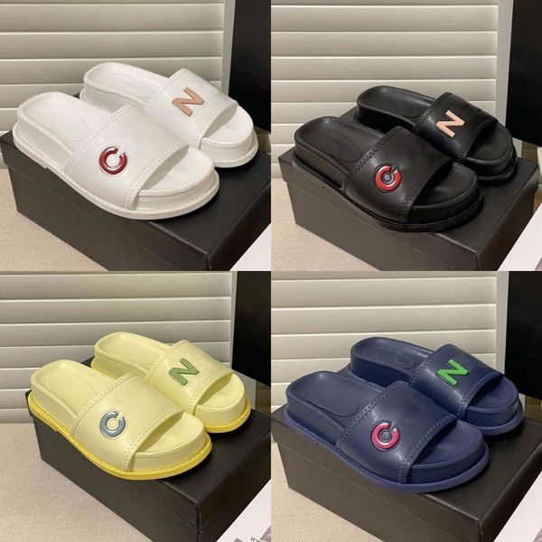 designer slippers sandals outdoor women's flat slippers leather beach slippers summer slides letters thick bottom soft and comfortable, Black
designer slippers sandals outdoor women's flat slippers leather beach slippers summer slides letters thick bottom soft and comfortable, Black