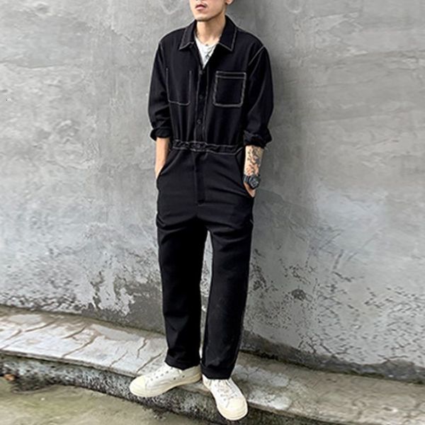 men's jeans incerun men jumpsuits solid color lapel long sleeve streetwear casual rompers 2023 oversize fashion male cargo overalls s5x, Blue
men's jeans incerun men jumpsuits solid color lapel long sleeve streetwear casual rompers 2023 oversize fashion male cargo overalls s5x, Blue