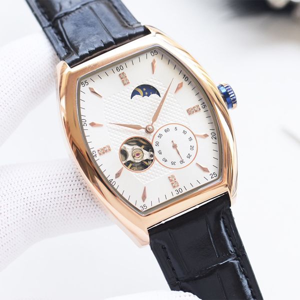 watch mens watch hollow automatic mechanical fashion wristwatch leather waterproof wristwatches montre de luxe 42mm moon phase, Slivery;brown
watch mens watch hollow automatic mechanical fashion wristwatch leather waterproof wristwatches montre de luxe 42mm moon phase, Slivery;brown
