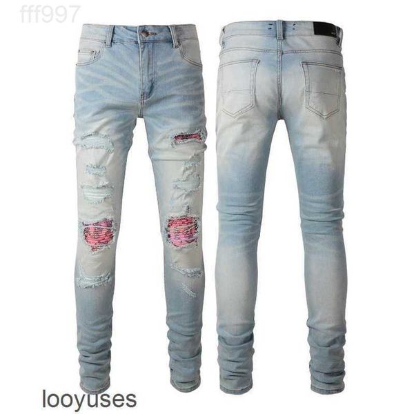 2023 street pants designer men's high jeans amirs cashew flower light colorful perforated patch beggar slim fit #6589, Blue
2023 street pants designer men's high jeans amirs cashew flower light colorful perforated patch beggar slim fit #6589, Blue