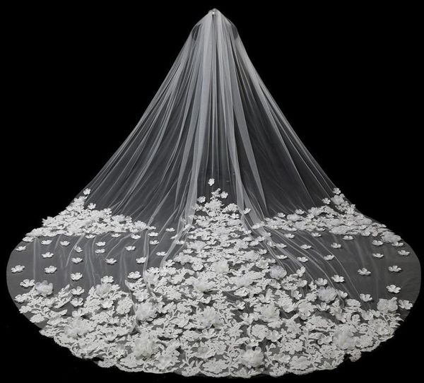 bridal veils 5 meters long wedding with handmake flowers cathedral train velo comb vail accessories6842832, Black
bridal veils 5 meters long wedding with handmake flowers cathedral train velo comb vail accessories6842832, Black