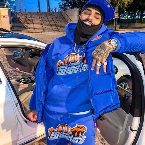 new men's suit trapstar hooded tracksuit set blue london shooters tiger head embroidered hoodie fashion jogger pants, Black;brown
new men's suit trapstar hooded tracksuit set blue london shooters tiger head embroidered hoodie fashion jogger pants, Black;brown
