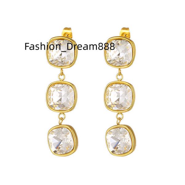 stainless steel 18k gold plated waterproof statement fashion jewelry dnagle diamond crystal three stone drop earrings, Silver
stainless steel 18k gold plated waterproof statement fashion jewelry dnagle diamond crystal three stone drop earrings, Silver