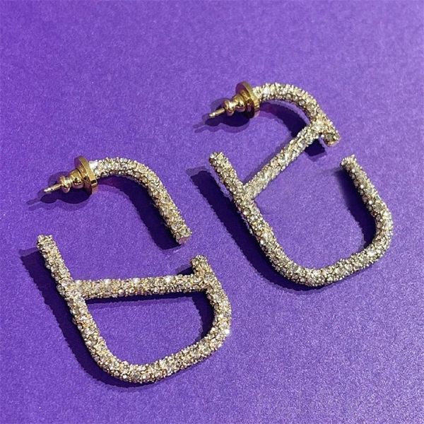 plated gold designer earrings for women diamond earings letters holiday gifts drop hip hop orecchini outdoor street fashion jewelry stud ear, Golden;silver
plated gold designer earrings for women diamond earings letters holiday gifts drop hip hop orecchini outdoor street fashion jewelry stud ear, Golden;silver