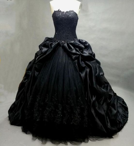ball gown princess gothic black wedding dresses sweetheart beaded appliques taffeta bridal dress robe de mariee manche longue8532562, White
ball gown princess gothic black wedding dresses sweetheart beaded appliques taffeta bridal dress robe de mariee manche longue8532562, White