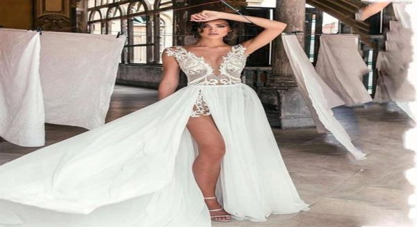 deep vneck chiffon wedding dresses appliques lace long dress backless thighhigh slits bridal gown beach summer vestido de n5077361, White
deep vneck chiffon wedding dresses appliques lace long dress backless thighhigh slits bridal gown beach summer vestido de n5077361, White