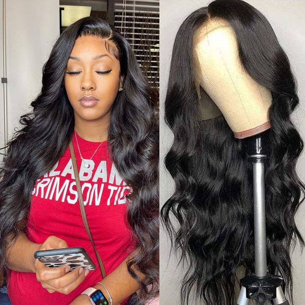 body wave wigs human hair 13x4 glueless and ready to wear lace frontal wigs 180% brazilian virgin hair lace front wig, Black;brown
body wave wigs human hair 13x4 glueless and ready to wear lace frontal wigs 180% brazilian virgin hair lace front wig, Black;brown