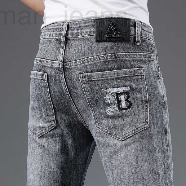 men's jeans designer spring new jeans men's cotton korean version small foot slim fit brand smoke gray embroidery b home jpk2, Blue
men's jeans designer spring new jeans men's cotton korean version small foot slim fit brand smoke gray embroidery b home jpk2, Blue