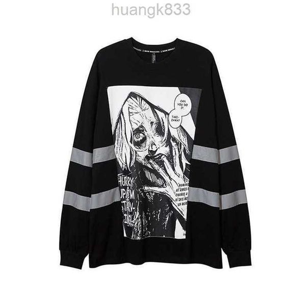 fengchun autumn new gothic long sleeve printed t-shirt reflective high street hip hop street sweater for men, White;black
fengchun autumn new gothic long sleeve printed t-shirt reflective high street hip hop street sweater for men, White;black