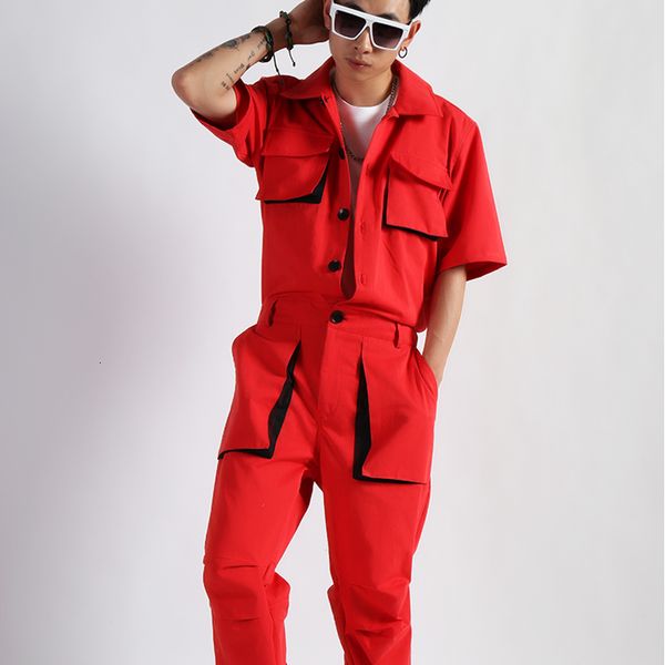 men's jeans 5xl overalls men big red cotton 100 onepiece shortsleeved male nightclub tooling jumpsuit cargo pants summer romper 230628, Blue
men's jeans 5xl overalls men big red cotton 100 onepiece shortsleeved male nightclub tooling jumpsuit cargo pants summer romper 230628, Blue