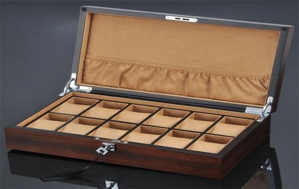 new 12 slots wooden watch organizer luxury watches holder case wood jewelry gift case wooden storage boxes with lock t2005237308850, Black;blue
new 12 slots wooden watch organizer luxury watches holder case wood jewelry gift case wooden storage boxes with lock t2005237308850, Black;blue
