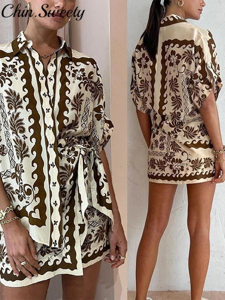 two piece dres suit print shirt skirt elegant short sleeve turndown collar single breasted shirts female set summer mini pleated skirts 2306, White
two piece dres suit print shirt skirt elegant short sleeve turndown collar single breasted shirts female set summer mini pleated skirts 2306, White