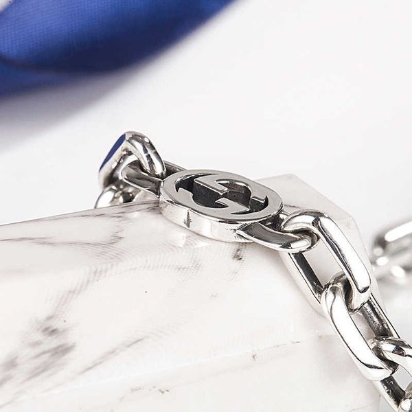 double interlock necklace hip hop ins couple same 3g letter men and women heavy industry sweater chain, Silver
double interlock necklace hip hop ins couple same 3g letter men and women heavy industry sweater chain, Silver