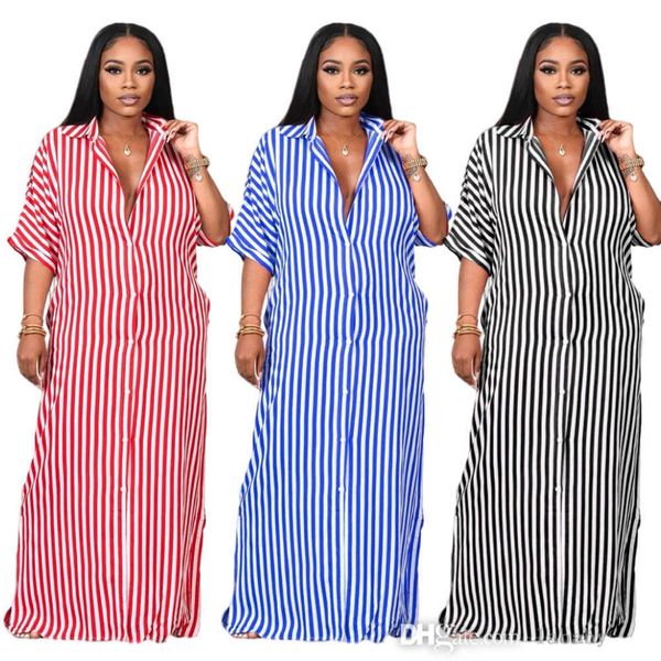 2023 vintage summer vestidos dresses for woman striped split long skirt batwing three quarter sleeve straight shirt style maxi dress, Black
2023 vintage summer vestidos dresses for woman striped split long skirt batwing three quarter sleeve straight shirt style maxi dress, Black