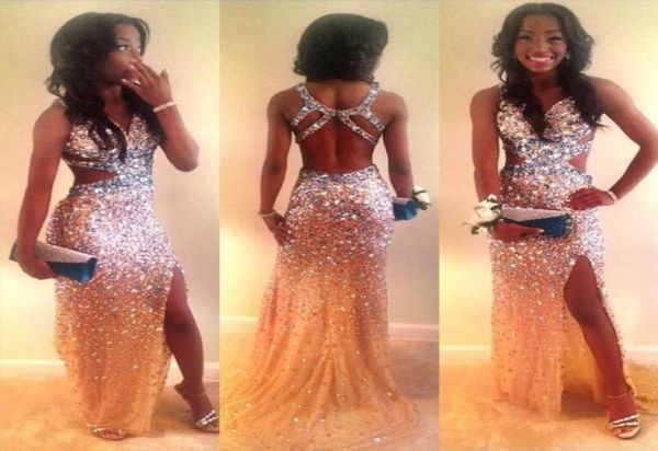 sparkling crystal split mermaid prom dress vneck sequins beaded backless tulle sweep trian party gowns latest gorgeous eveni6742197, Black
sparkling crystal split mermaid prom dress vneck sequins beaded backless tulle sweep trian party gowns latest gorgeous eveni6742197, Black