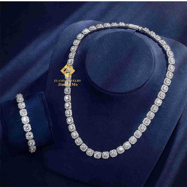 luxury fire jewelry 6mm 10mm 925 sterling silver d color vvs moissanite diamond cluster tennis chain necklace for men women
luxury fire jewelry 6mm 10mm 925 sterling silver d color vvs moissanite diamond cluster tennis chain necklace for men women
