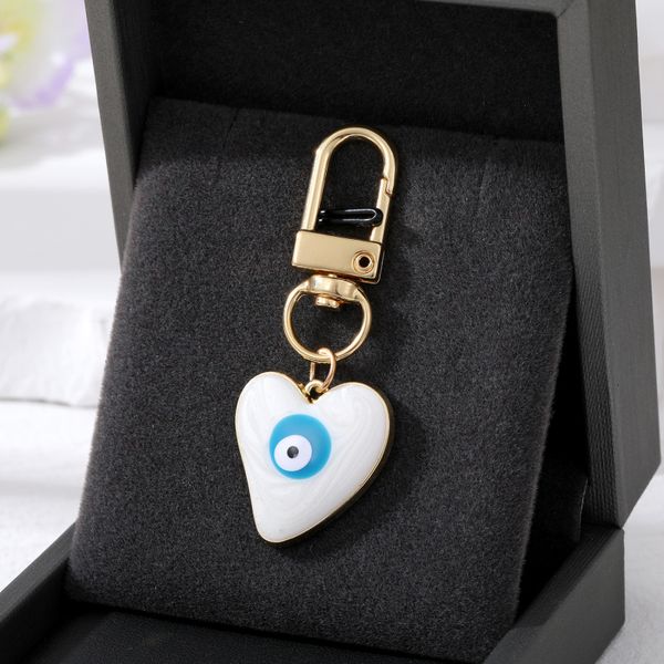 elegant design enamel heart evil eye key rings handbag decorate jewelry for women gift, Silver
elegant design enamel heart evil eye key rings handbag decorate jewelry for women gift, Silver