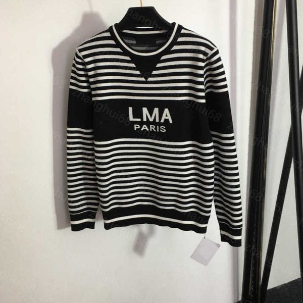 23ss womens designer clothing women sweater letter striped long-sleeved pullover sweater womens clothing a1, White;black
23ss womens designer clothing women sweater letter striped long-sleeved pullover sweater womens clothing a1, White;black