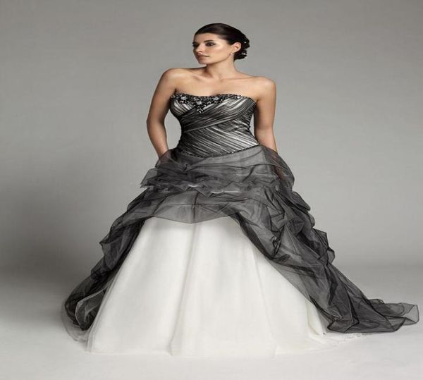 new empire colorful wedding dress gothic black and white draped princess crystal pleated bridal gowns custom made beads strapless 5543659
new empire colorful wedding dress gothic black and white draped princess crystal pleated bridal gowns custom made beads strapless 5543659