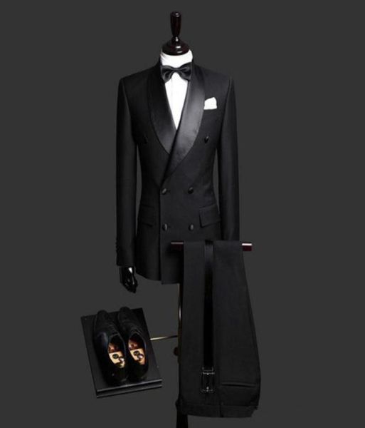 new slim fit black men suits wedding groom tuxedos 2 pieces jacketpants with shawl lapel bridegroom suits man prom wear bl8521815, Black;gray
new slim fit black men suits wedding groom tuxedos 2 pieces jacketpants with shawl lapel bridegroom suits man prom wear bl8521815, Black;gray