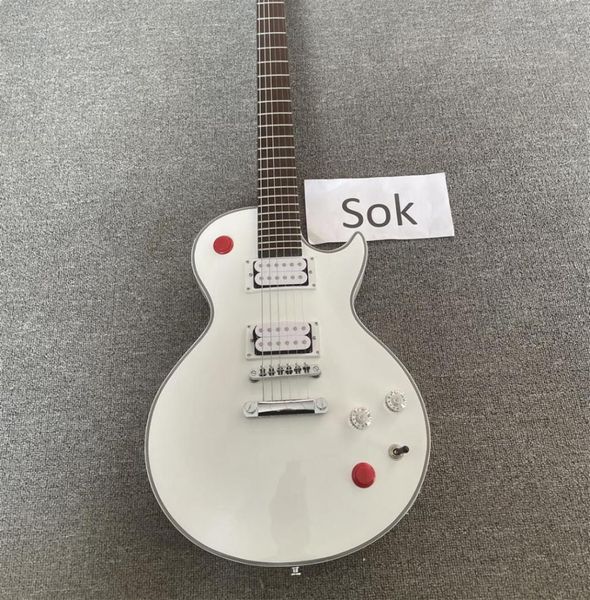 rare kill switch buckethead signature alpine white baritone electric guitar red arcade button 24 jumbo frets no inlay5390970
rare kill switch buckethead signature alpine white baritone electric guitar red arcade button 24 jumbo frets no inlay5390970
