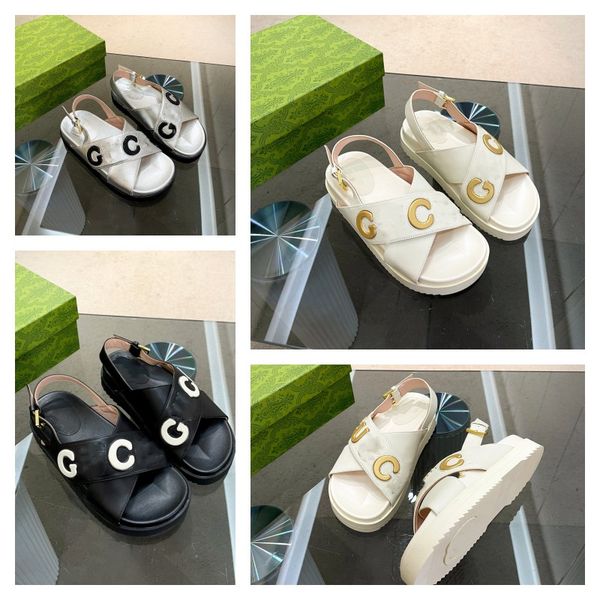 platform womens thick sole sandals real leather letter cross back strap sandal beach summer double letter g casual shoes street show park pa, Black
platform womens thick sole sandals real leather letter cross back strap sandal beach summer double letter g casual shoes street show park pa, Black