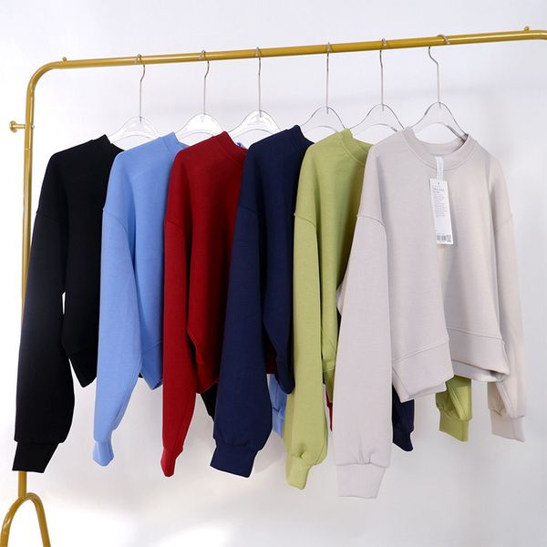 lu-18 women's yoga hoodie loose long sleeve crop fitness workout high elasticity crew neck sweatshirts gym running yoga sport shirt
lu-18 women's yoga hoodie loose long sleeve crop fitness workout high elasticity crew neck sweatshirts gym running yoga sport shirt