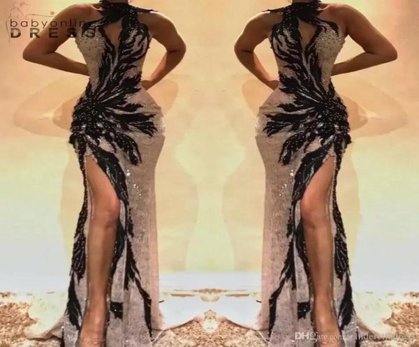 sparkly mermaid prom dresses 2022 high split keyhole neck crystal beaded backless evening gowns hollow out front celebrity dr9369751, Black
sparkly mermaid prom dresses 2022 high split keyhole neck crystal beaded backless evening gowns hollow out front celebrity dr9369751, Black