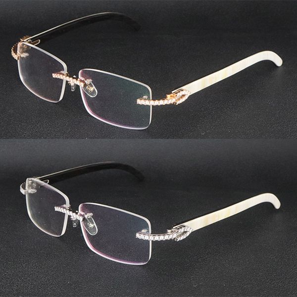 designer moissanite diamond set rimles eyewear women mens original white mix black buffalo horn conches optical rimless glasses mens wooden, Silver
designer moissanite diamond set rimles eyewear women mens original white mix black buffalo horn conches optical rimless glasses mens wooden, Silver