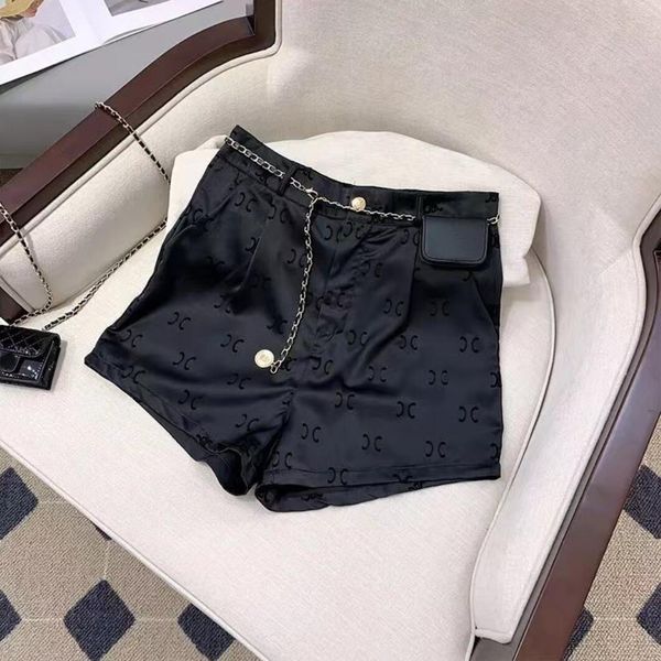 summer designer women sports shorts pants ice silk fabric thin low-rise black luxury suit shorts with button up, White;black
summer designer women sports shorts pants ice silk fabric thin low-rise black luxury suit shorts with button up, White;black