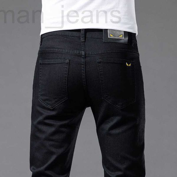 men's jeans designer summer new high end black elastic slim fit small straight leg pants light luxury fashion brand casual 4x1g, Blue
men's jeans designer summer new high end black elastic slim fit small straight leg pants light luxury fashion brand casual 4x1g, Blue