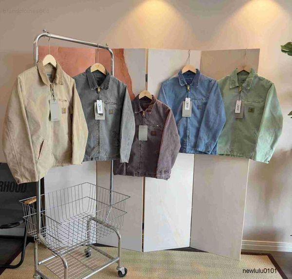 2023 men's jackets work clothes brand carhart canvas washable dyed detroit jacket coat american style workwear label loose design365, Black;brown
2023 men's jackets work clothes brand carhart canvas washable dyed detroit jacket coat american style workwear label loose design365, Black;brown