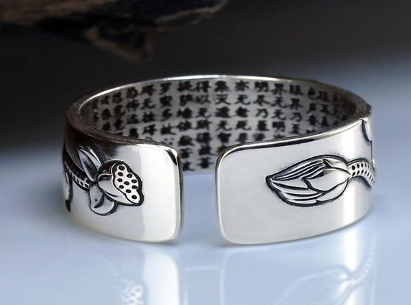 fashion real 999 pure silver jewelry lotus flower open ring for men male fashion size buddhistic heart sutra rings gifts1169235
fashion real 999 pure silver jewelry lotus flower open ring for men male fashion size buddhistic heart sutra rings gifts1169235