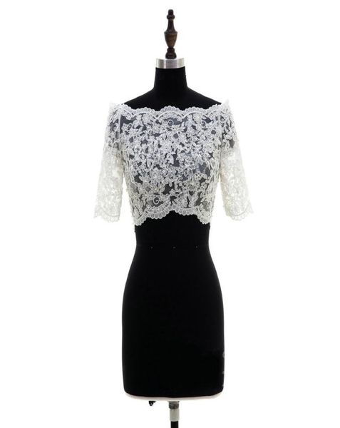 fashion 2022 lace bridal bolero off the shoulder half sleeves wedding jackets illusion button back wedding accessories wedding bol2409152, White
fashion 2022 lace bridal bolero off the shoulder half sleeves wedding jackets illusion button back wedding accessories wedding bol2409152, White