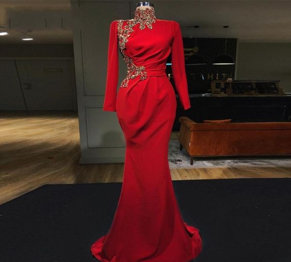 partygown red mermaid evening dresses high collar full sleeves long evening dress court train prom formal gowns robedesoiree4852185, Black;red
partygown red mermaid evening dresses high collar full sleeves long evening dress court train prom formal gowns robedesoiree4852185, Black;red