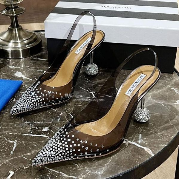 aquazzura rhinestones sandals crystal-embellished pvc heeled stiletto ball heels women's fashion designers leather outsole party weddin, Black
aquazzura rhinestones sandals crystal-embellished pvc heeled stiletto ball heels women's fashion designers leather outsole party weddin, Black