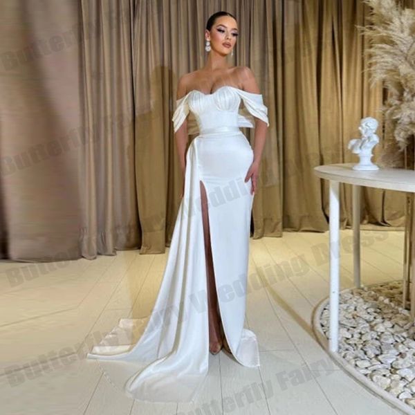 urban dresses elegant pretty satin party long prom evening dress pleated high side slit card shoulder sweetheart 230627, White;black
urban dresses elegant pretty satin party long prom evening dress pleated high side slit card shoulder sweetheart 230627, White;black