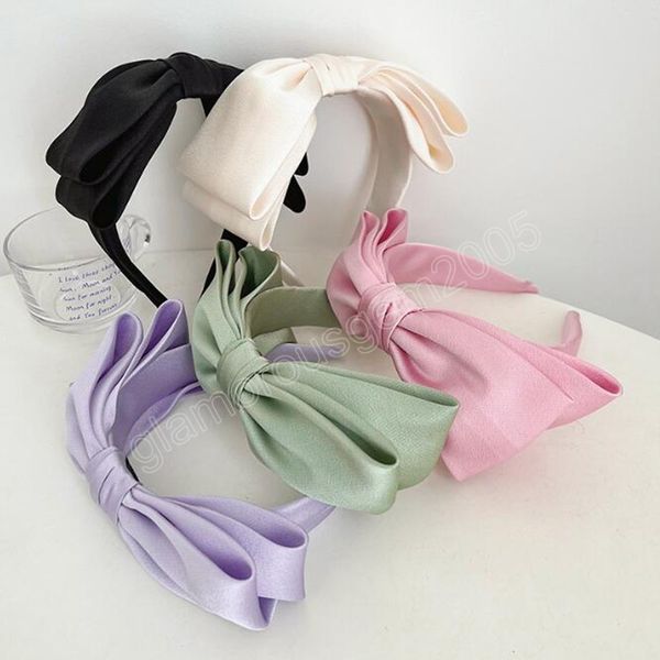 new fashion hairband for double layer big bowknot headband light color turban for women summer hair accessories, Silver
new fashion hairband for double layer big bowknot headband light color turban for women summer hair accessories, Silver