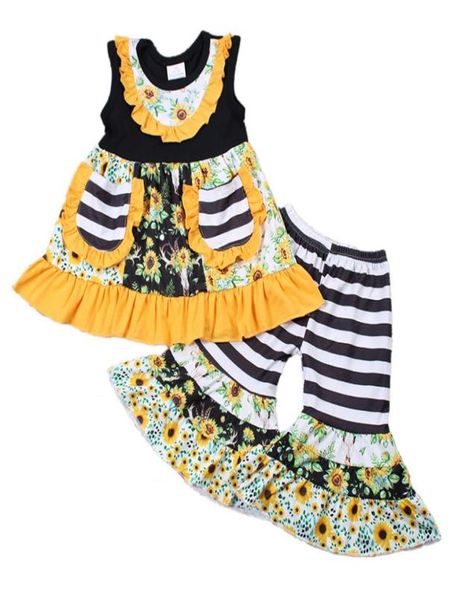2020 kids clothes set summer toddler girls sleeveless dress bell bottom outfits 2pcs print boutique clothing suit 959526, White
2020 kids clothes set summer toddler girls sleeveless dress bell bottom outfits 2pcs print boutique clothing suit 959526, White