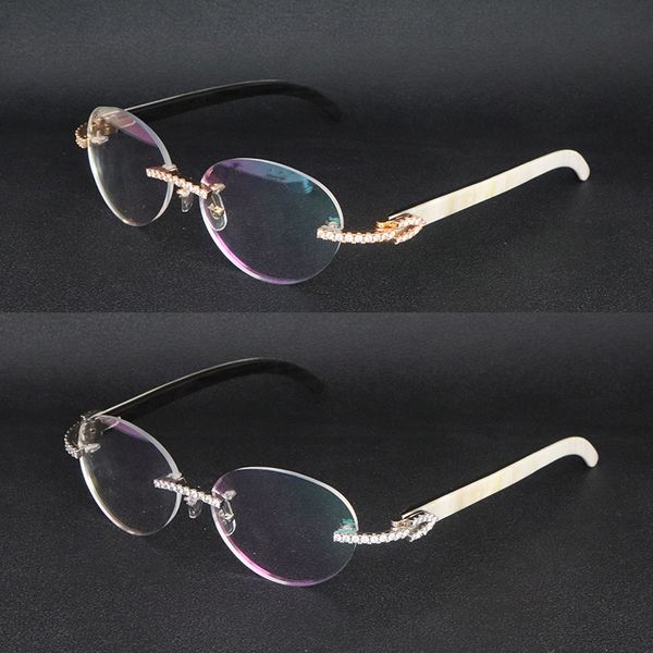 designer moissanite diamond set rimles eyewear women mens original black buffalo horn conches optical rimless glasses mens wooden eyeglasses, Silver
designer moissanite diamond set rimles eyewear women mens original black buffalo horn conches optical rimless glasses mens wooden eyeglasses, Silver