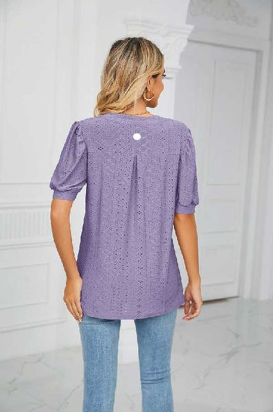 ll-118 yoga women t shirt blouses summer tee casual v-neck solid color shirt hoow bubble sleeve loose woman 23ss
ll-118 yoga women t shirt blouses summer tee casual v-neck solid color shirt hoow bubble sleeve loose woman 23ss