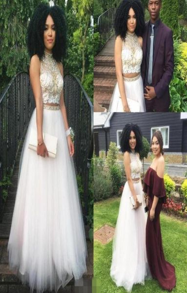 2k17 new two pieces prom dresses high neck lace beaded backless crystals tulle aline evening party gowns formal party gowns4410619, Black
2k17 new two pieces prom dresses high neck lace beaded backless crystals tulle aline evening party gowns formal party gowns4410619, Black