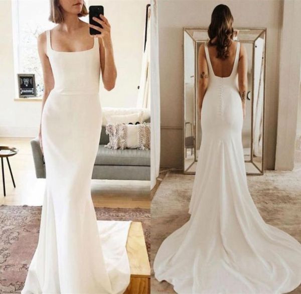 spaghetti strap boho wedding dress mermaid 2022 stain long train bride gowns backless simple vestidos de mairee1854653, White
spaghetti strap boho wedding dress mermaid 2022 stain long train bride gowns backless simple vestidos de mairee1854653, White