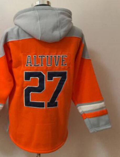 houston #27 jose altuve fans hoodie american baseball pullover, Black