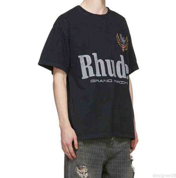 summer ins tide brand high street rhude men's t-shirts round neck tee printed short-sleeved casual loose t-shirt, White;black
summer ins tide brand high street rhude men's t-shirts round neck tee printed short-sleeved casual loose t-shirt, White;black