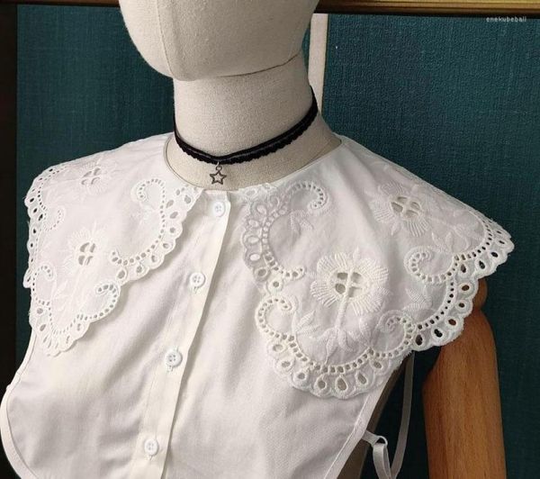 bow ties women shirt hollow embroidery detachable collars big lapel blouse fake collar half adjust neckwear false collarbow e9319777, Black;gray
bow ties women shirt hollow embroidery detachable collars big lapel blouse fake collar half adjust neckwear false collarbow e9319777, Black;gray