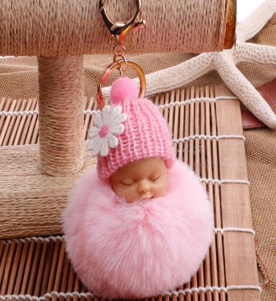 winter cute fluffy pompom sleeping baby doll keychains soft faux fur ball pendant key chain car keyring cellphone charm1681122, Red;brown
winter cute fluffy pompom sleeping baby doll keychains soft faux fur ball pendant key chain car keyring cellphone charm1681122, Red;brown