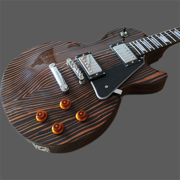 factory custom zebra-patterned electric guitar with good sound quality for 6 strings
factory custom zebra-patterned electric guitar with good sound quality for 6 strings