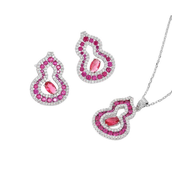 luxury bridal diamond gourd earrings necklace jewelry sets for wedding zirconia ear rings wholesale price fashion jewelry french style party, Silver
luxury bridal diamond gourd earrings necklace jewelry sets for wedding zirconia ear rings wholesale price fashion jewelry french style party, Silver